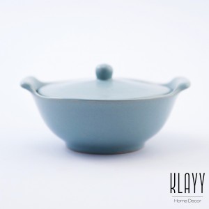 Cyan Blue Soup Bowl