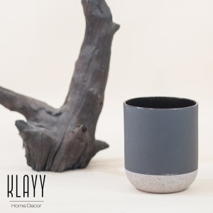 Modern Grey Straight Vase