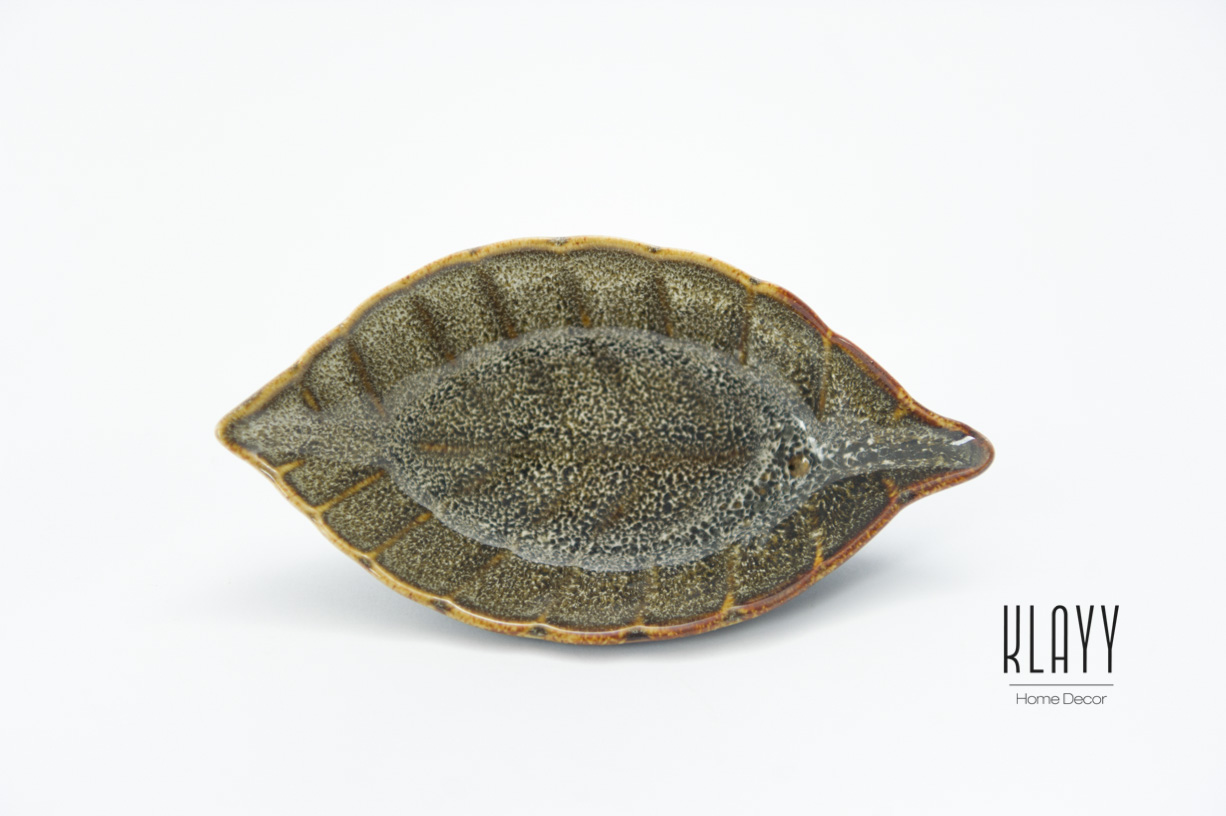 Leopard Leaf Dip Plate